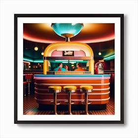 Retro Diner Art Print