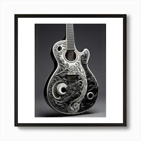 Yin and Yang in Guitar Harmony 7 Art Print