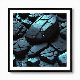 Broken Rocks Art Print