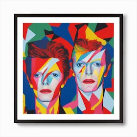 Bowie Portrait Matisse Style Art Print