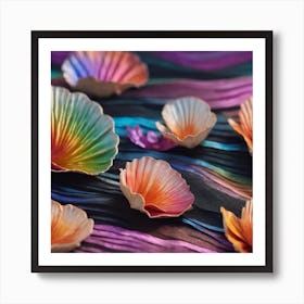 Mermaid Shells Art Print