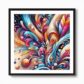 Colorful Abstract Painting 2 Art Print