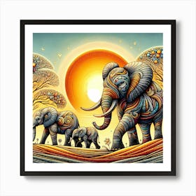 Wild Animal Illustration 289 Art Print