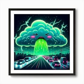 Lightning Storm Art Print