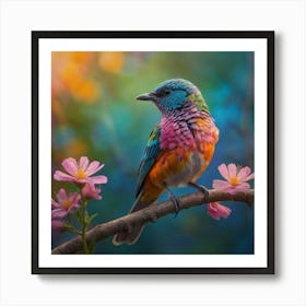 Colorful Bird 3 Art Print