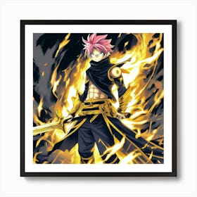 Fairy Tail NATSU DRAGNEEL Art Print