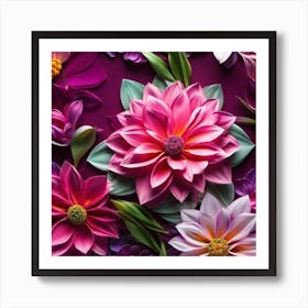 Flowers Stock Videos & Royalty-Free Footage Art Print