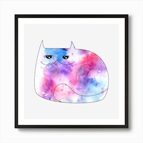 Watercolor Cat 1 Art Print