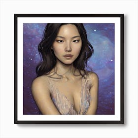 Galaxy Girl Art Print