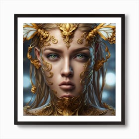 Golden Angel Art Print