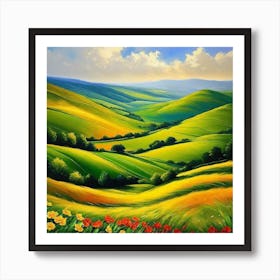 Landscape Painting 148 Art Print