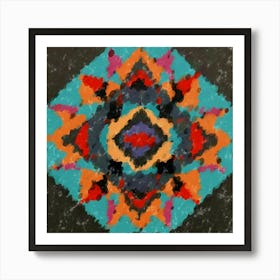 Prismatic Energy Mandala Art Print