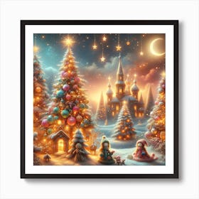 Christmas Night Art Print