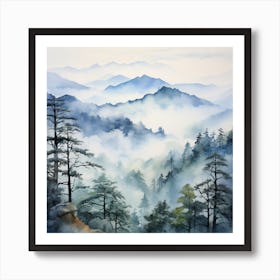 Chinese Mountains Art Print