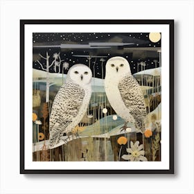 Bird In Nature Snowy Owl 2 Art Print