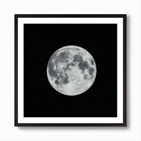 Beautiful Full Moon Art Print