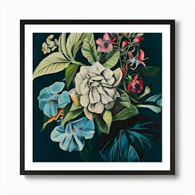 Hydrangea 3 Floral Botanical Vintage Poster Flower Canvas Print high Quality Art Print