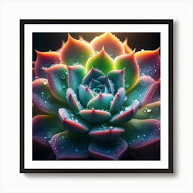 Succulent Flower 2 Art Print