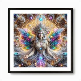 Psychedelic Angel Art Print