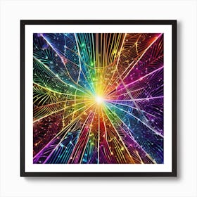 Rainbow Burst 5 Art Print