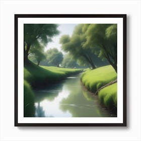 River In The Grass 28 Art Print