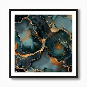 Gilded Marble (3) Art Print