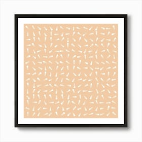 Abstract Pattern Peach Fuzz Art Print