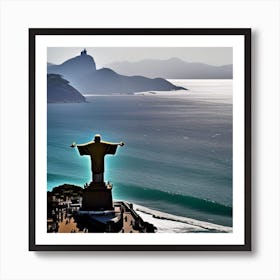 Christ The Redeemer Statue Art Print