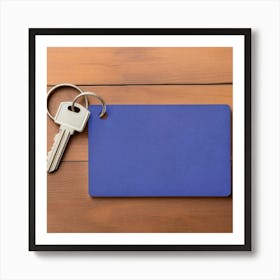 Blue Key Holder Art Print