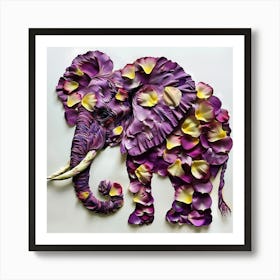 Floral Elephant Art Print