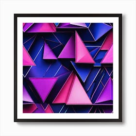 Abstract Triangles 2 Art Print