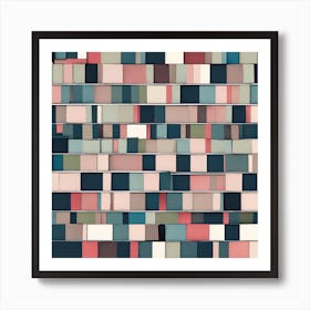 Abstract Tile Pattern Art Print