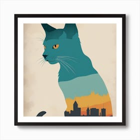 City Cat Art Print
