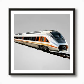 High Speed Train Art Print