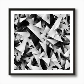 Black and White Abstract Art 103 Art Print