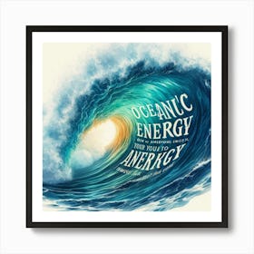 Oceanic Energy Art Print