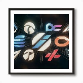 Logo Of Esports Art Print