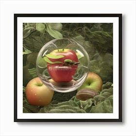 Apple In A Glass 1 Art Print