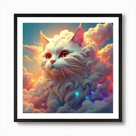 Cloud Cat 1 Art Print