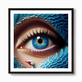 Swan Eye Art Print