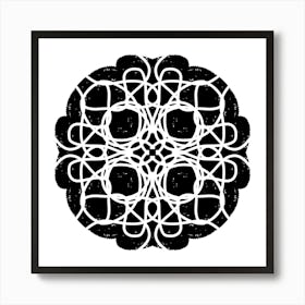 Black And White Pattern 2 Art Print