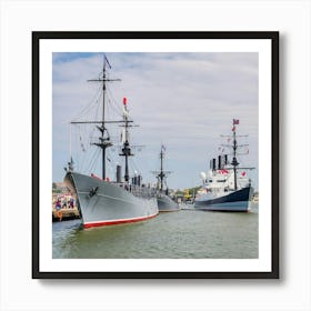 British Warships 1 Art Print