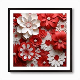 Paper Flowers 19 Art Print