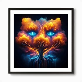 Clouds In The Shape Of Cat Eyes Art Print