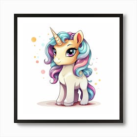 Cute Unicorn 529 Art Print