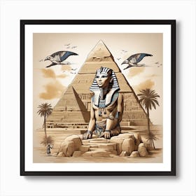 Egyptian Pharaoh Art Print