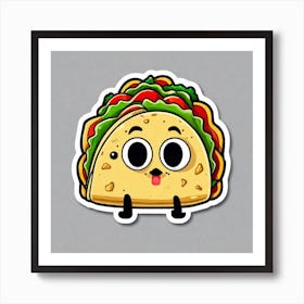 Taco Sticker 11 Art Print