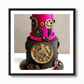 Steampunk Cake 1 Art Print