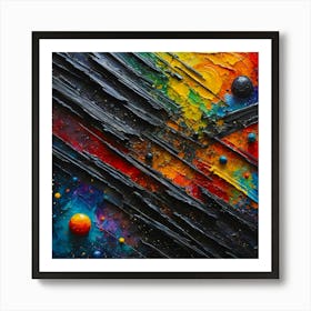 Abstract Painting Vibrant colors 3 Art Print