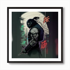 Myeera Tattooed Ninja Turtle Neo Noir Comic Book Style Uhd 8k 1039bb25 1b60 4e48 9f59 A14a8e878f1f Art Print